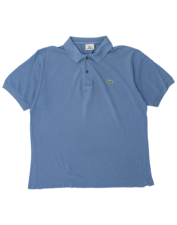 Camisa polo masculina Lacoste tamanho 4 azul médio
