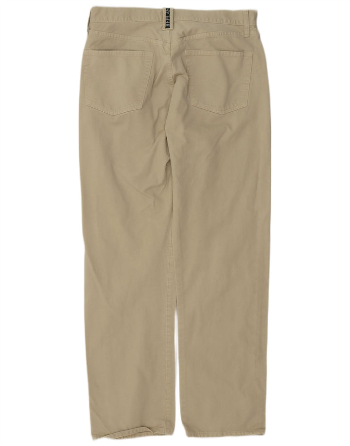 Calça casual reta masculina REPLAY W34 L30 algodão bege