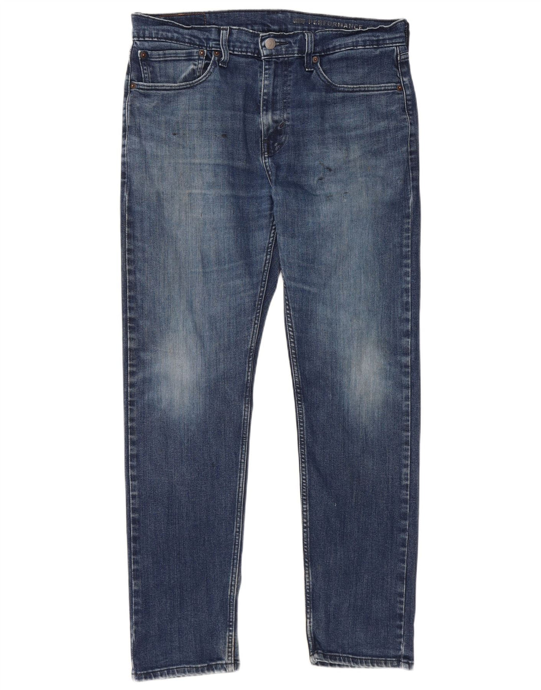 LEVI'S Masculino 502 Tapered Jeans W34 L32 Azul Algodão