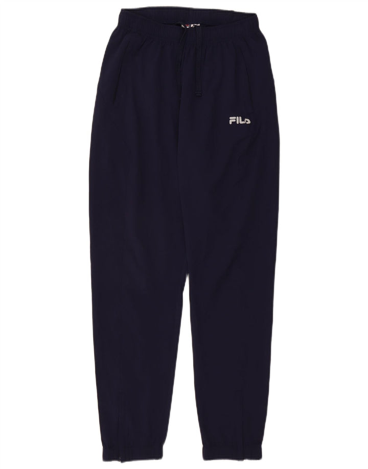 Calça de treino masculina Fila joggers pequeno poliéster azul marinho