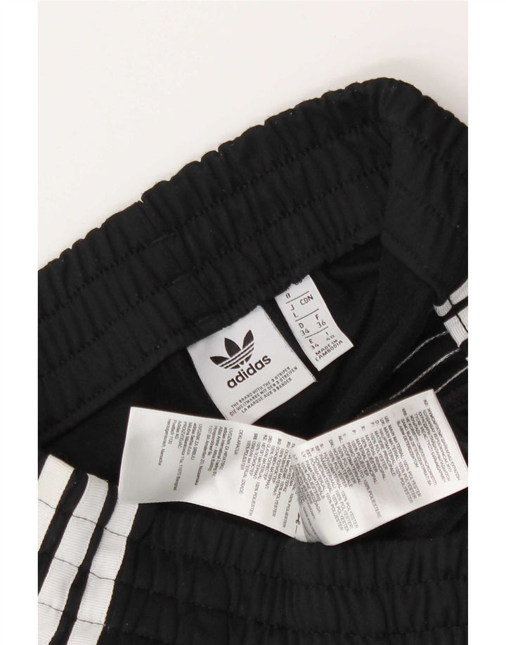 Shorts esportivos femininos Adidas UK 8 pequeno poliéster preto