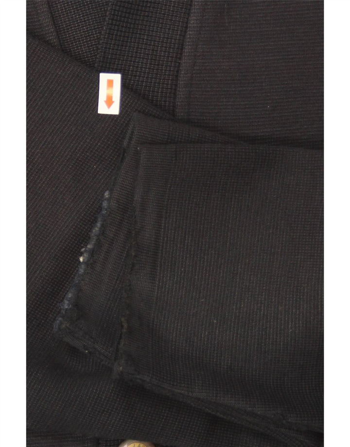 Suéter cardigã masculino Lacoste IT 52 grande lã azul marinho
