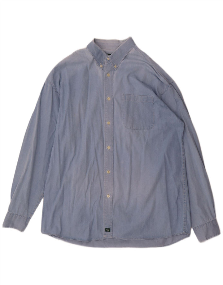 Camisa masculina Dockers XL azul algodão