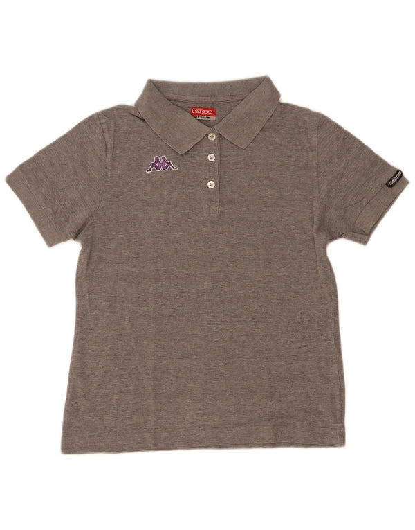 Kappa Womens Polo Shirt UK 12 Medium Grey