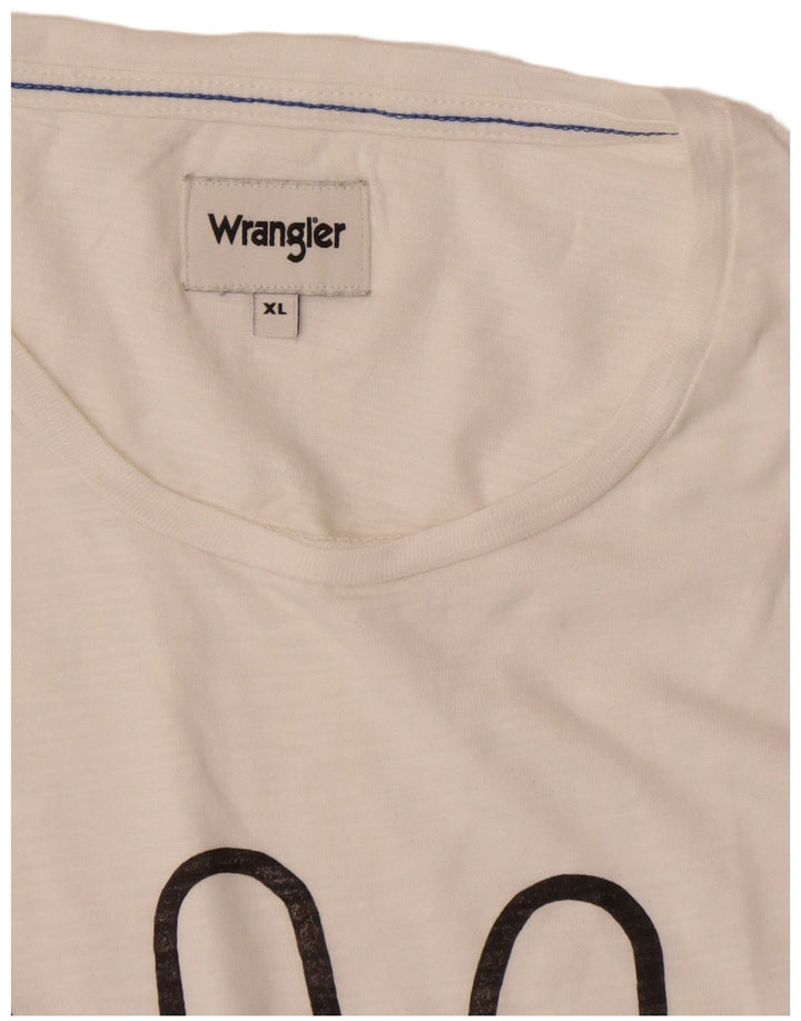 Camiseta gráfica masculina WRANGLER XL branca