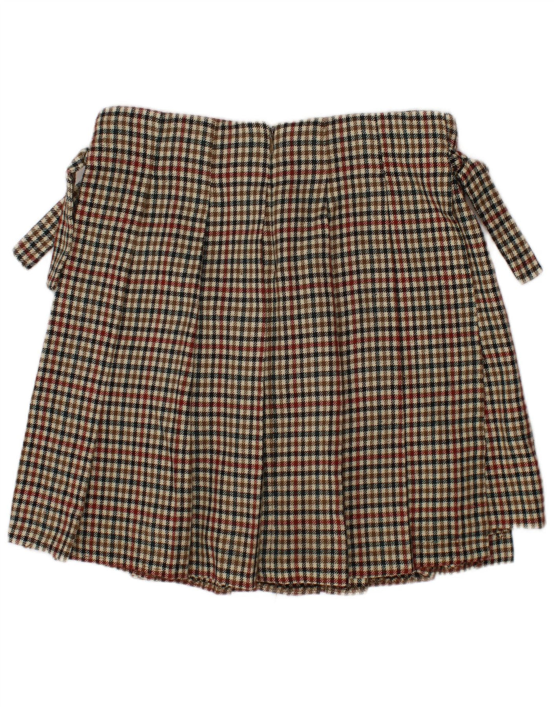 ZARA Girls Skort 9-10 Anos Poliéster Houndstooth Multicolorido