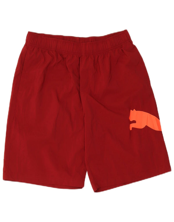 Puma Mens Graphic Sport Shorts Grande Borgonha Poliéster