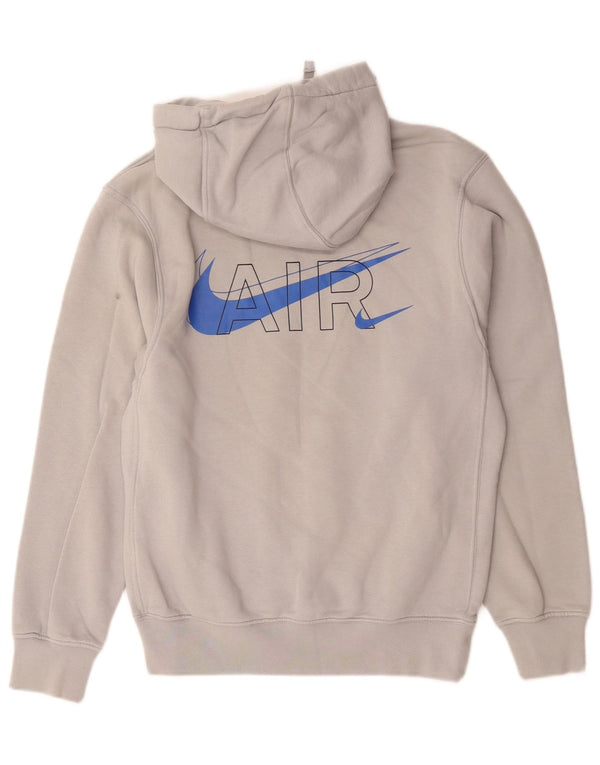 Nike masculino gráfico solto ajuste moletom com capuz XS algodão cinza