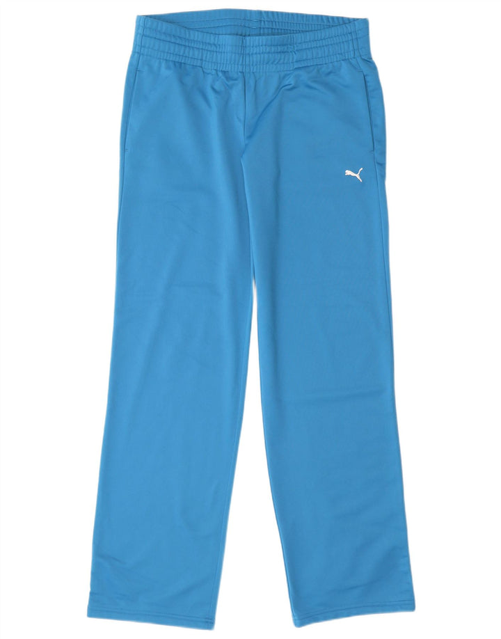 Calça de treino feminina Puma UK 12 poliéster azul médio