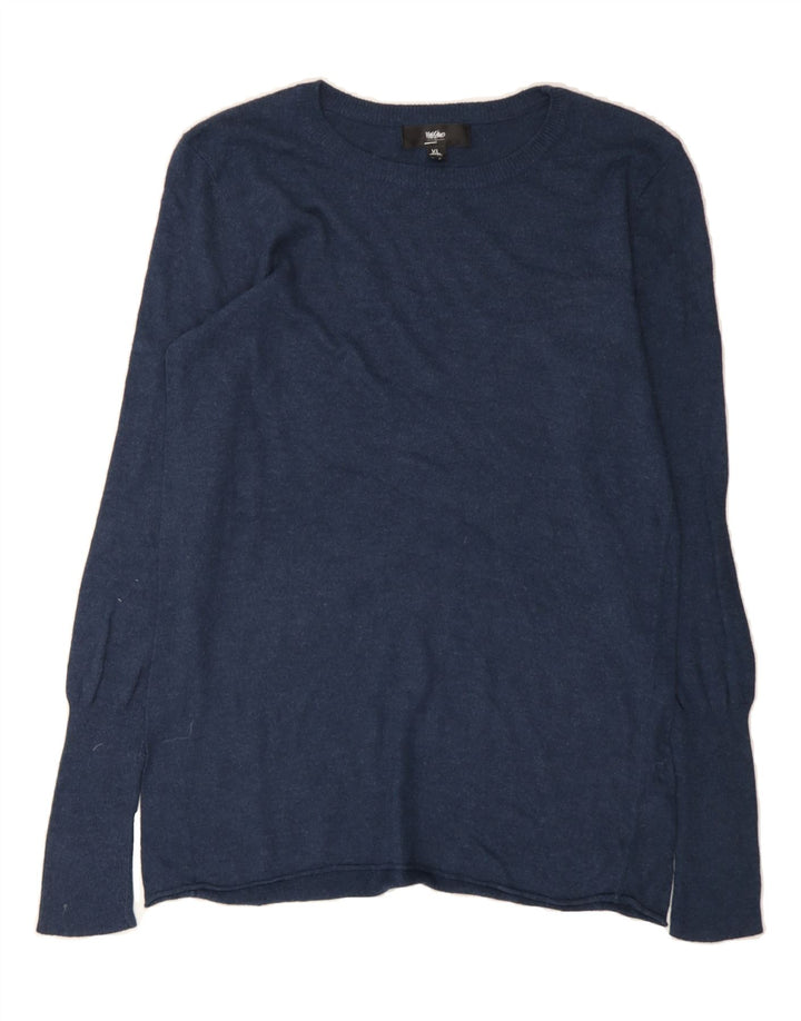 MOSSIMO Womens Crew Neck Jumper Sweater UK 18 XL Navy Blue Vintage Mossimo and Second-Hand Mossimo from Messina Hembry 