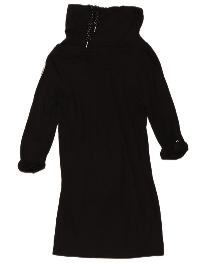 Túnica feminina Puma com gola redonda e gola redonda, preto pequeno