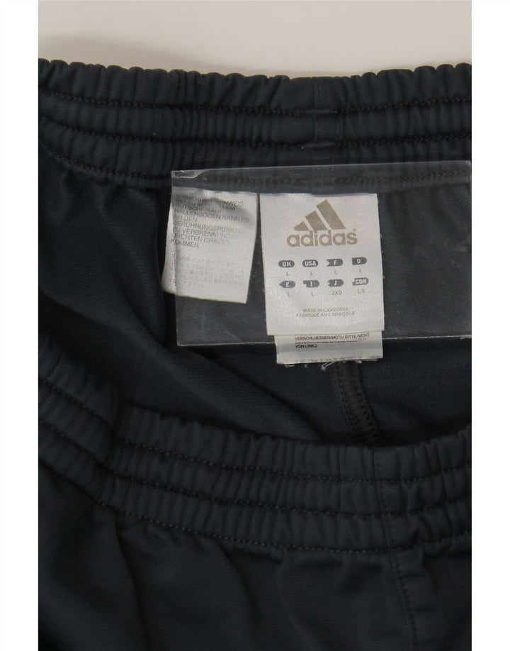 ADIDAS Mens Crop Tracksuit Calças Grande Cinza Poliéster