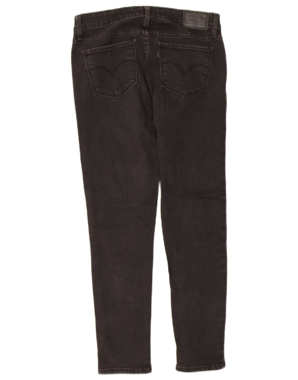 Calça jeans feminina LEVI'S 711 skinny W27 L27 algodão preto
