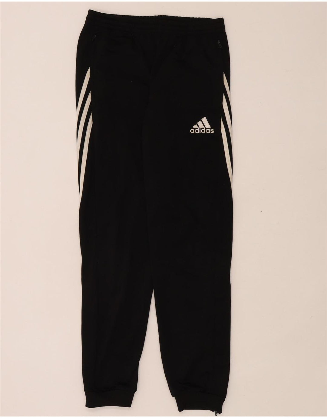 Adidas meninos calças de treino joggers 13-14 anos preto poliéster