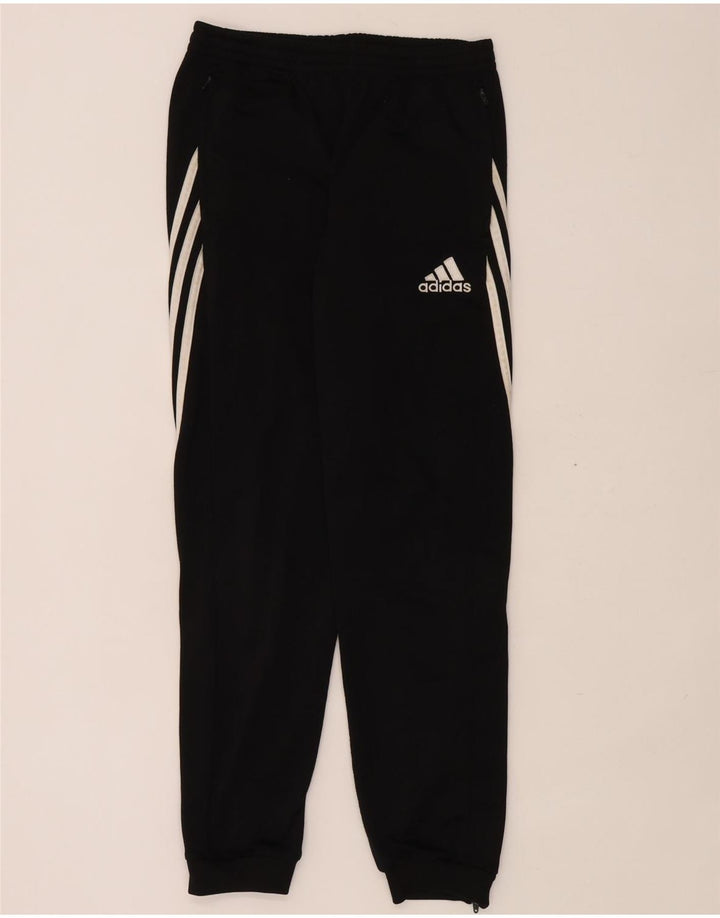 Adidas meninos calças de treino joggers 13-14 anos preto poliéster