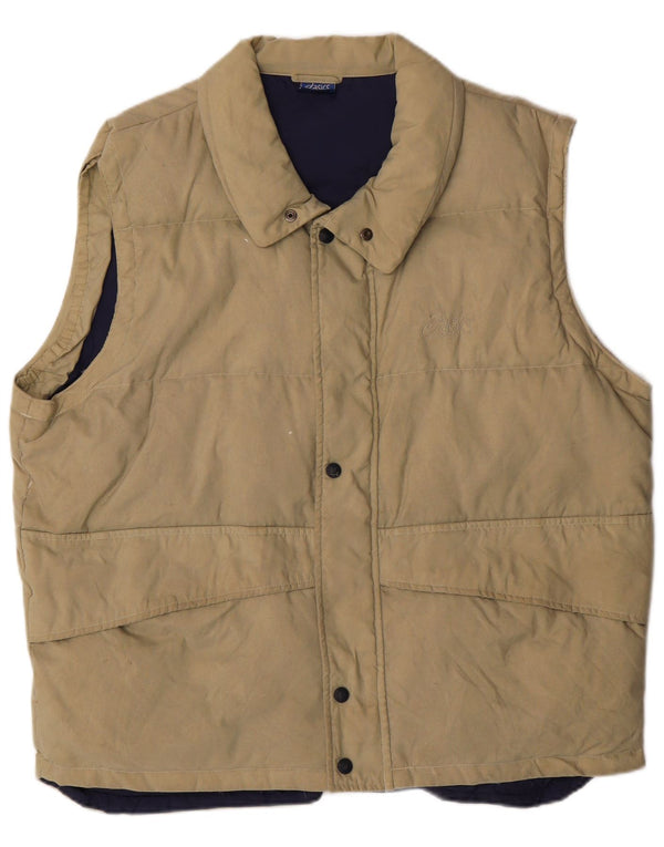 Asics Mens Padded Gilet UK 40 Grande Bege Poliamida
