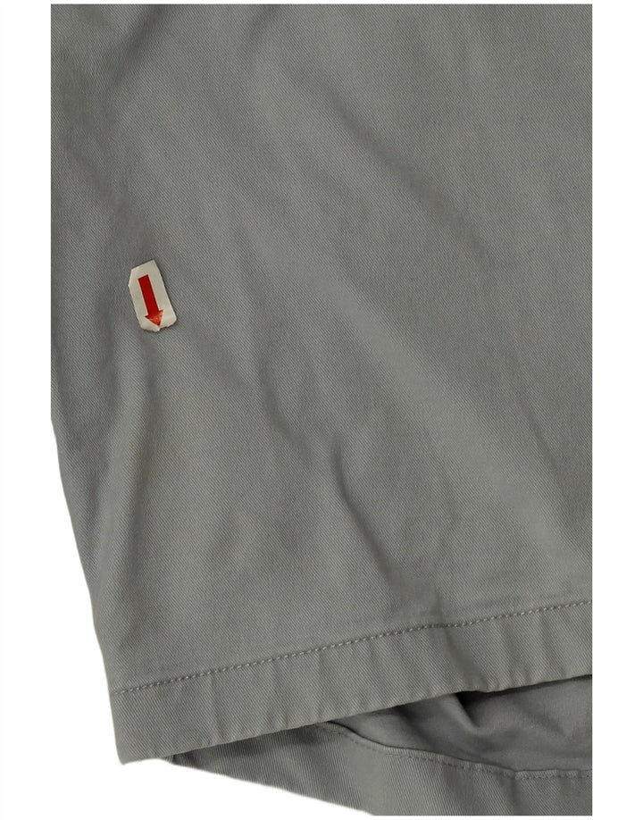 BONOBOS Mens Chino Shorts W38 XL Algodão Cinza