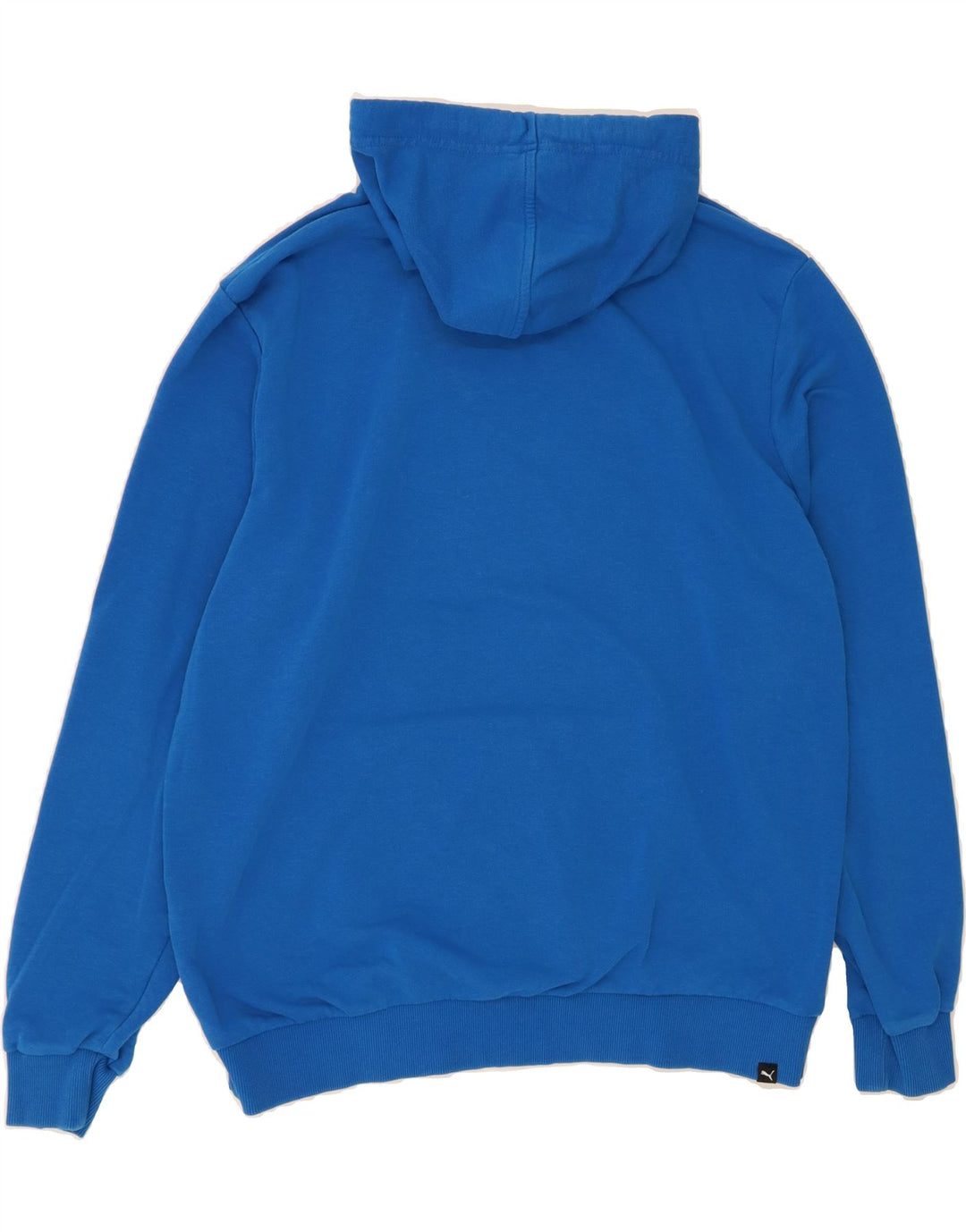 PUMA Mens Graphic Hoodie Jumper XL Blue Cotton Vintage Puma and Second-Hand Puma from Messina Hembry 
