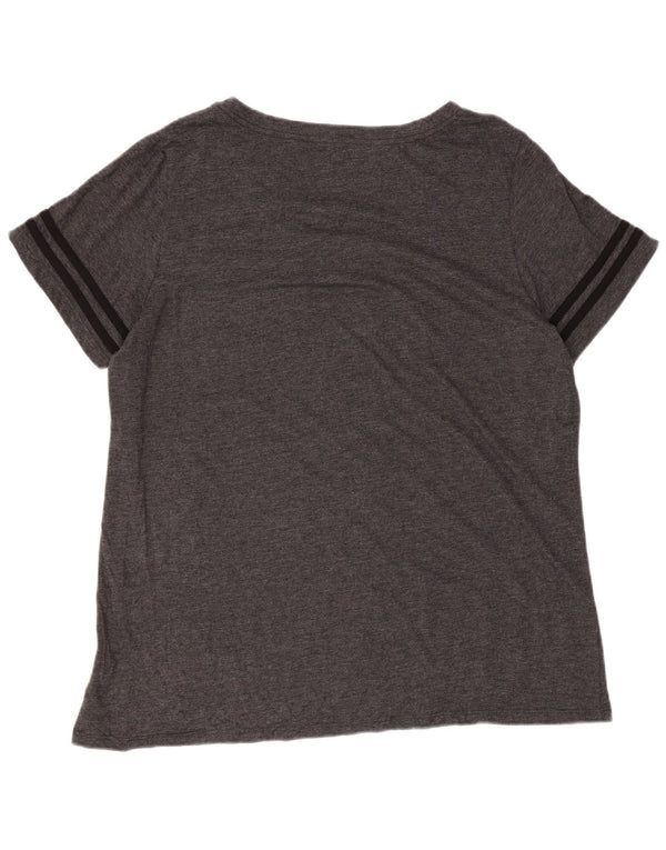 Camiseta gráfica feminina de mercadoria genuína Top UK 20 2XL cinza