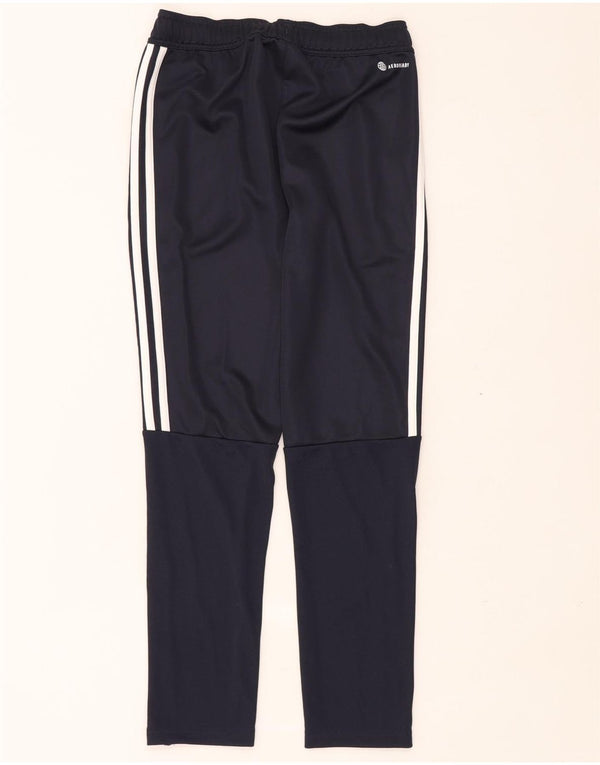 Calças de treino Adidas Boys Aeroready 11-12 anos azul marinho poliéster