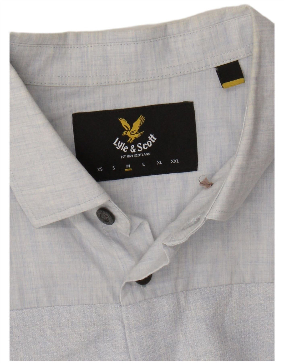 Camisa masculina LYLE & SCOTT listrada azul médio