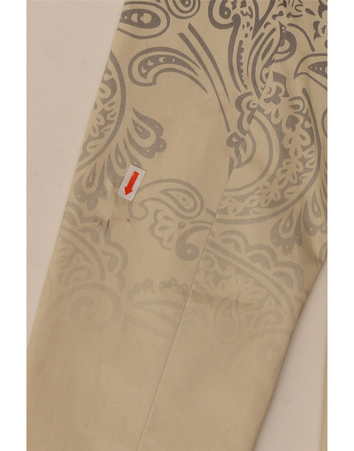 Sobretudo feminino Desigual EU 40 médio algodão paisley branco