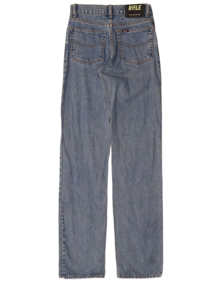 RIFLE Jeans retos femininos W29 L34 algodão azul