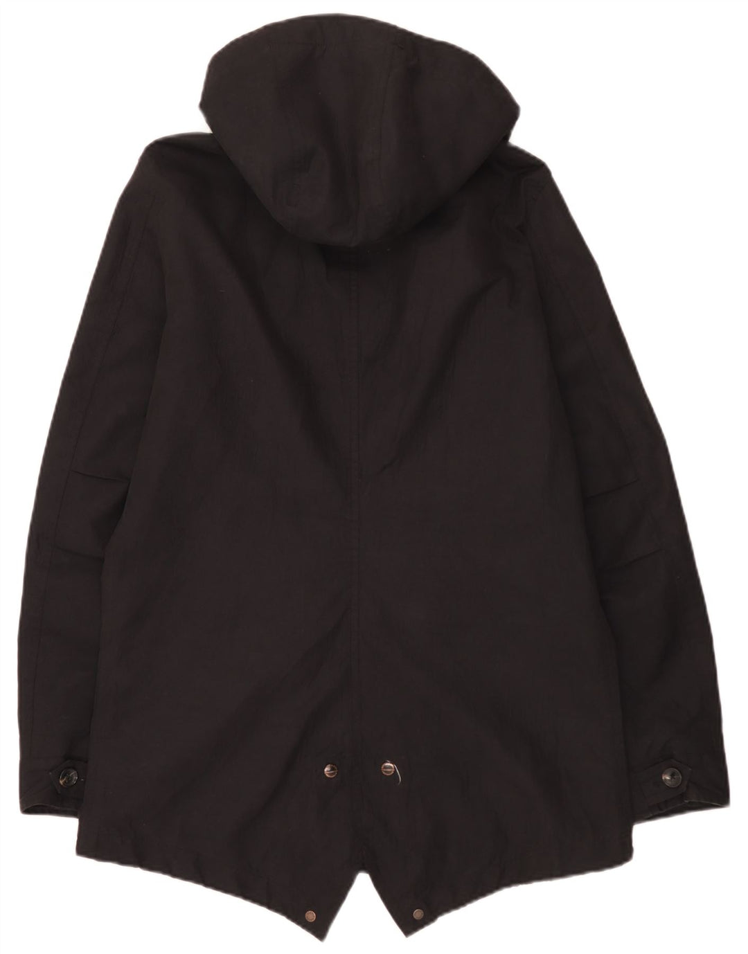 Jaqueta Parka masculina com capuz Scotch & Soda Reino Unido 40 grande poliéster preto