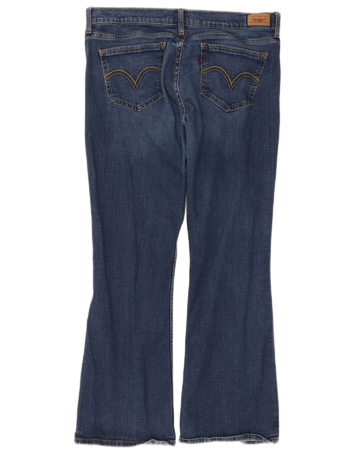 Calça jeans feminina Levi's 524 Too Superlow Bootcut tamanho 13 grande W34 L28 azul