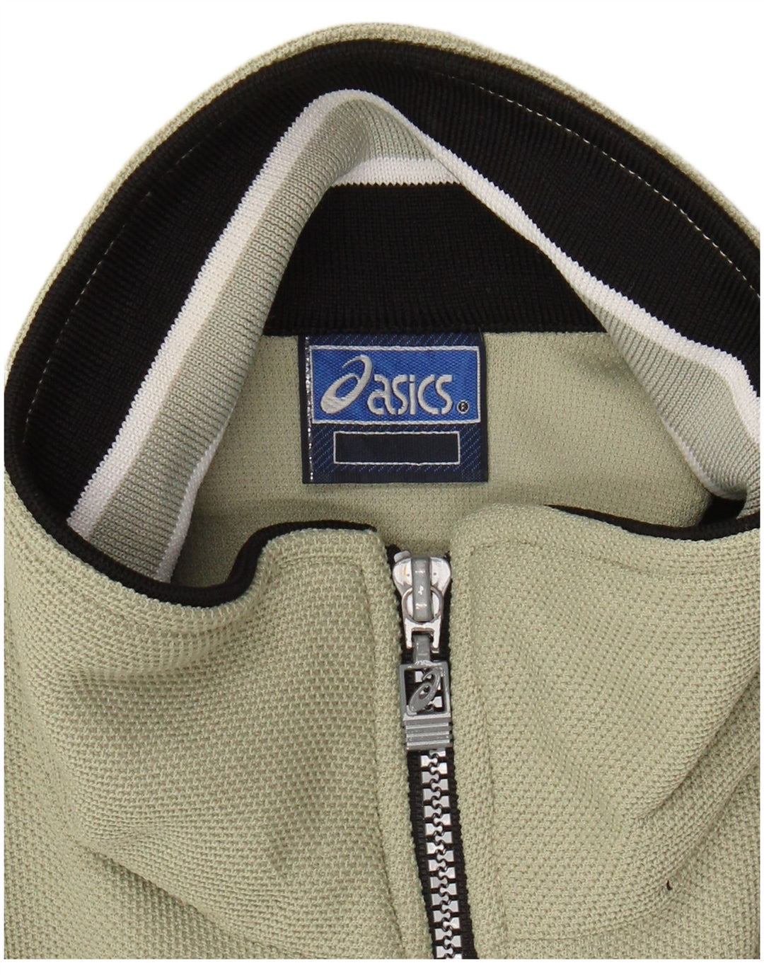ASICS Mens Graphic Tracksuit Top Jacket Grande Verde Colorblock Poliéster