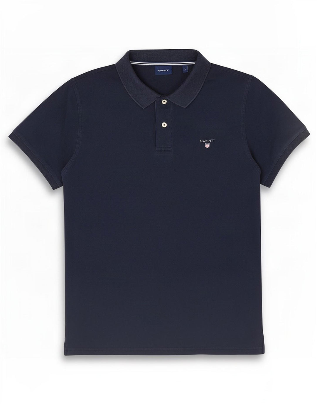 Camisa polo masculina Gant grande algodão azul marinho