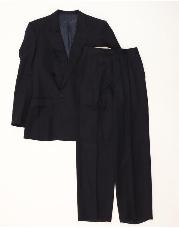 Terno masculino de 2 peças Pierre Cardin IT 48 médio W32 L32 listrado preto