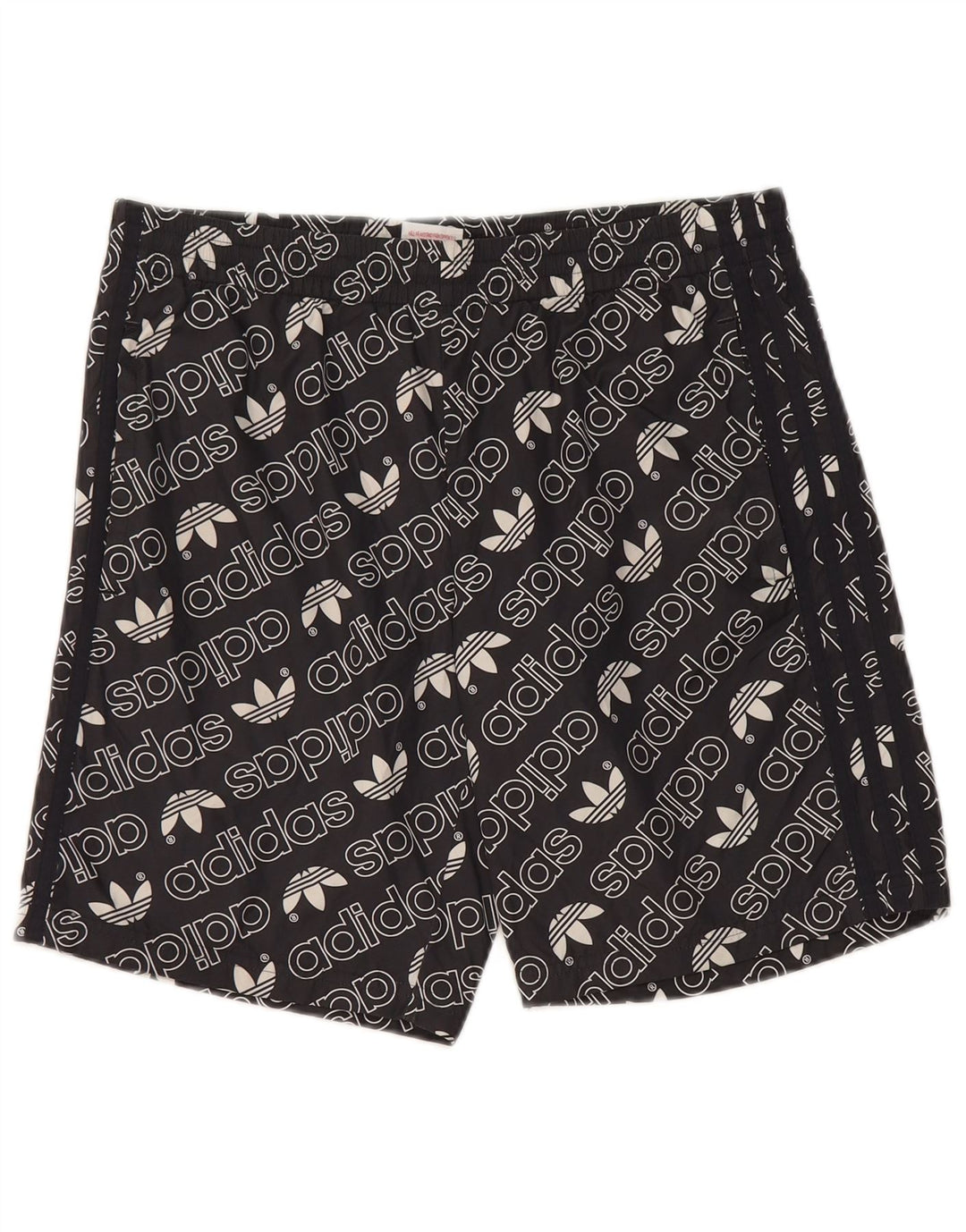 Shorts esportivos gráficos Adidas meninos 15-16 anos preto poliéster
