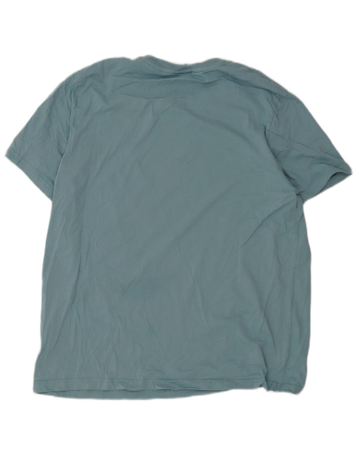 Camiseta gráfica masculina Nike Top 2XL algodão azul