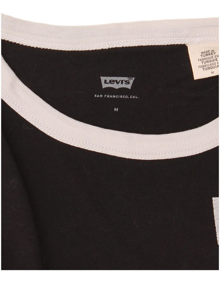Camiseta feminina Levi's UK 14 Medium Black Colourblock