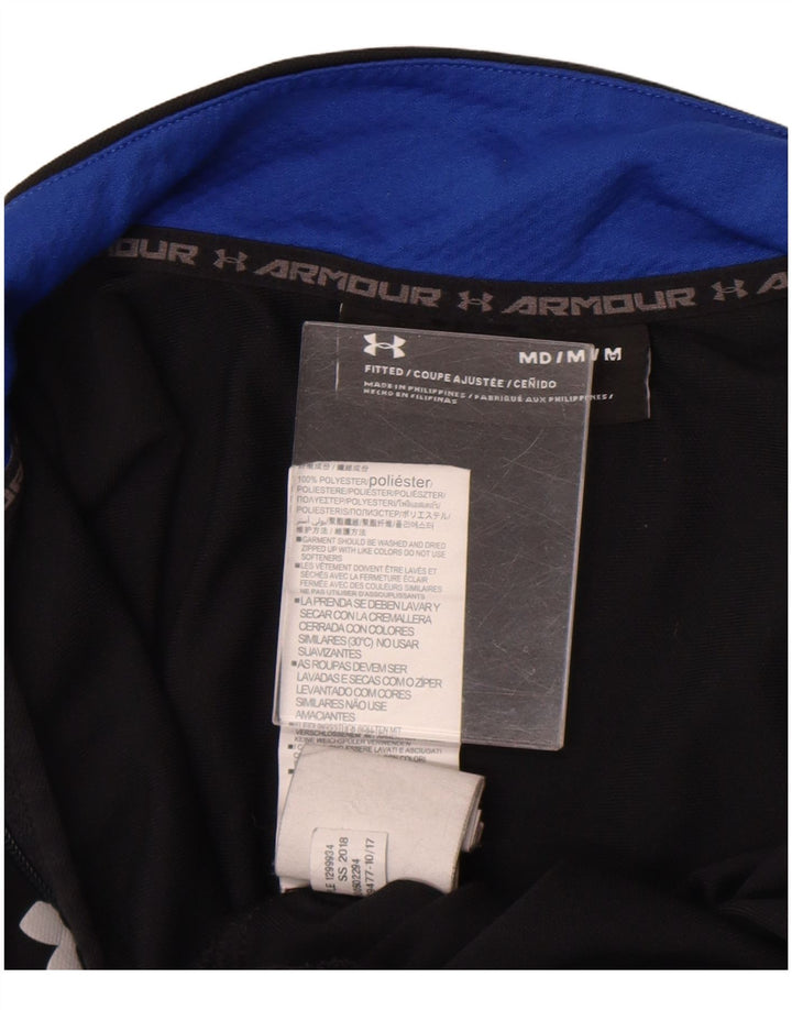 Under Armour Mens Treino Top Jacket Medium Black Colourblock Poliéster