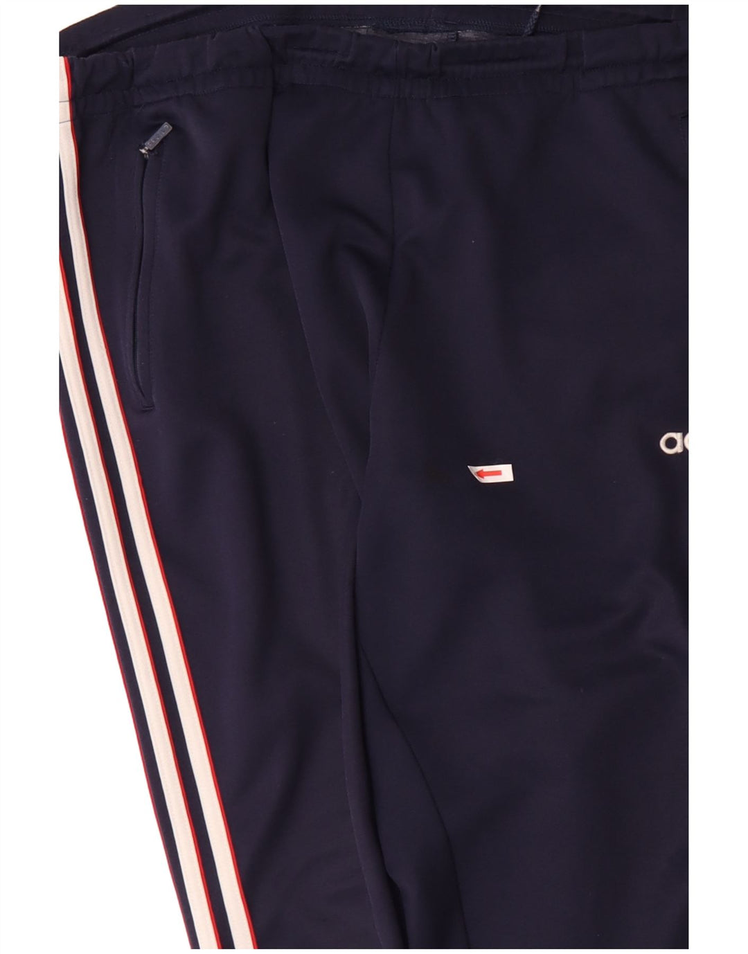 ADIDAS Calças de treino masculinas Joggers UK 44/46 Grande Azul Marinho Poliéster