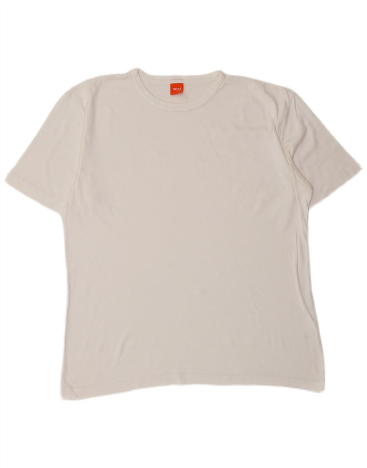 Camiseta masculina HUGO BOSS Top XL algodão branco