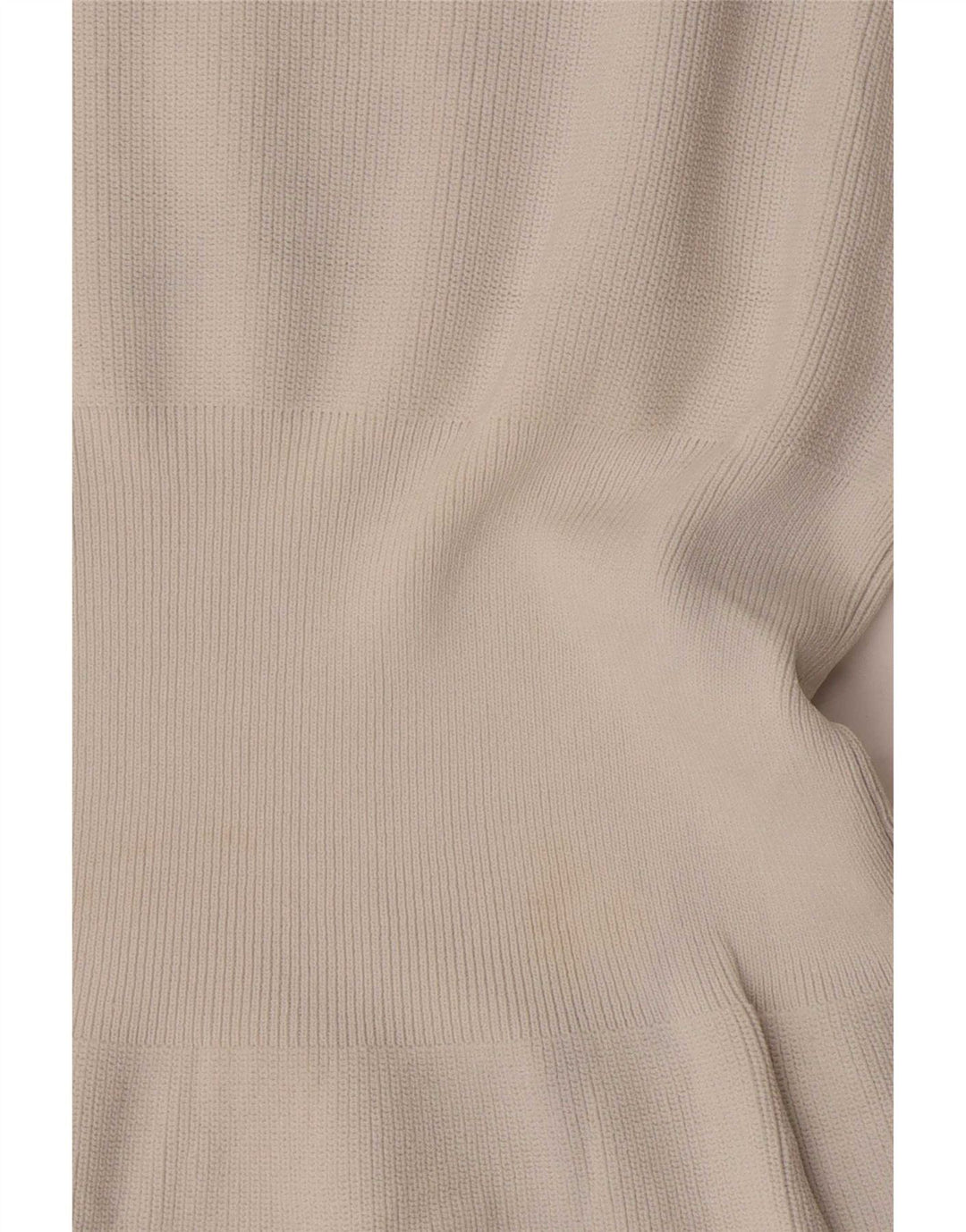 Top feminino Zara manga comprida UK 10 pequeno bege