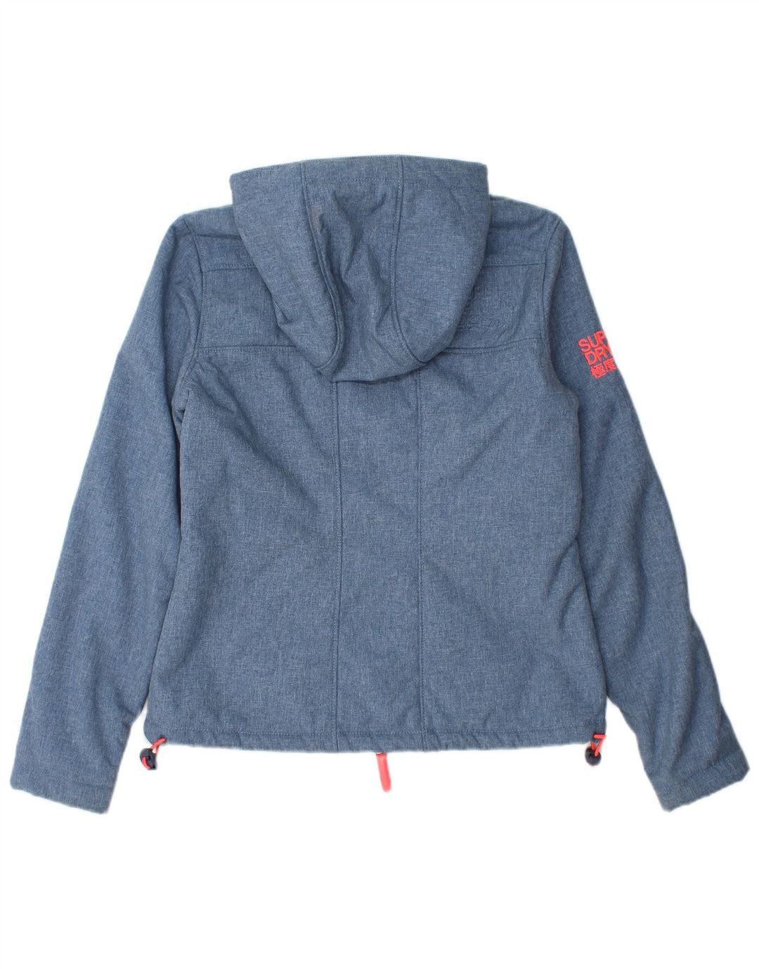 Jaqueta corta-vento feminina SUPERDRY Windtrekker com capuz Sherpa Reino Unido 6 XS azul