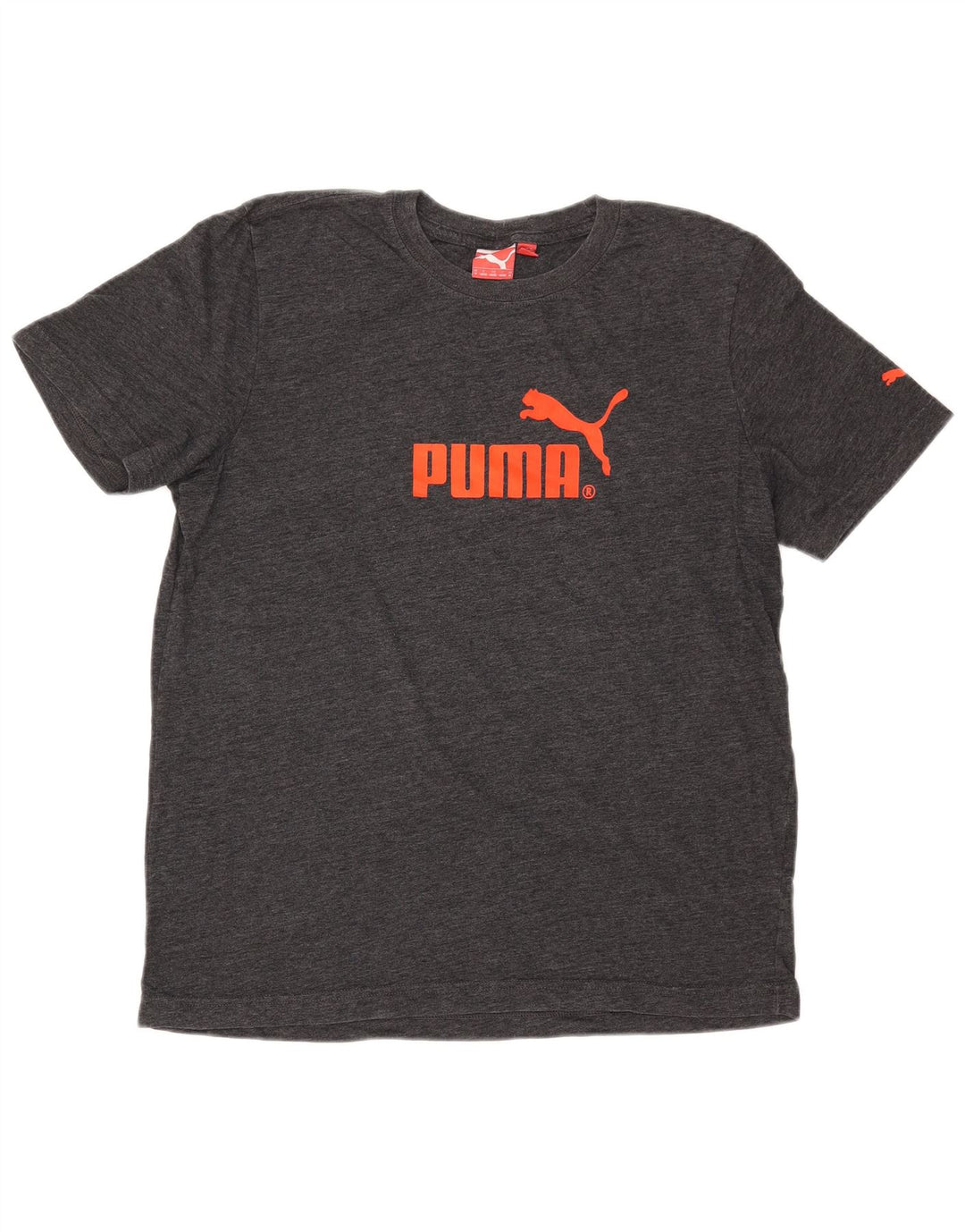 Camiseta masculina PUMA Graphic cinza médio manchado