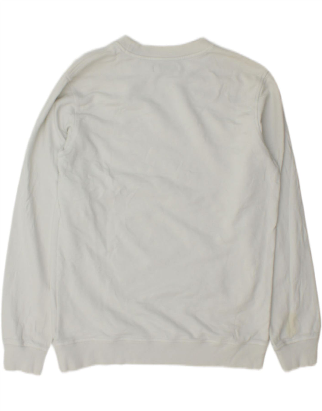 Calvin Klein Jeans masculino gráfico regular ajuste moletom jumper médio branco