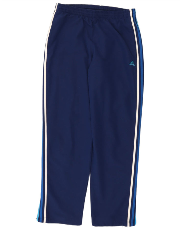 Calça de treino masculina Adidas Climalite médio azul marinho poliéster