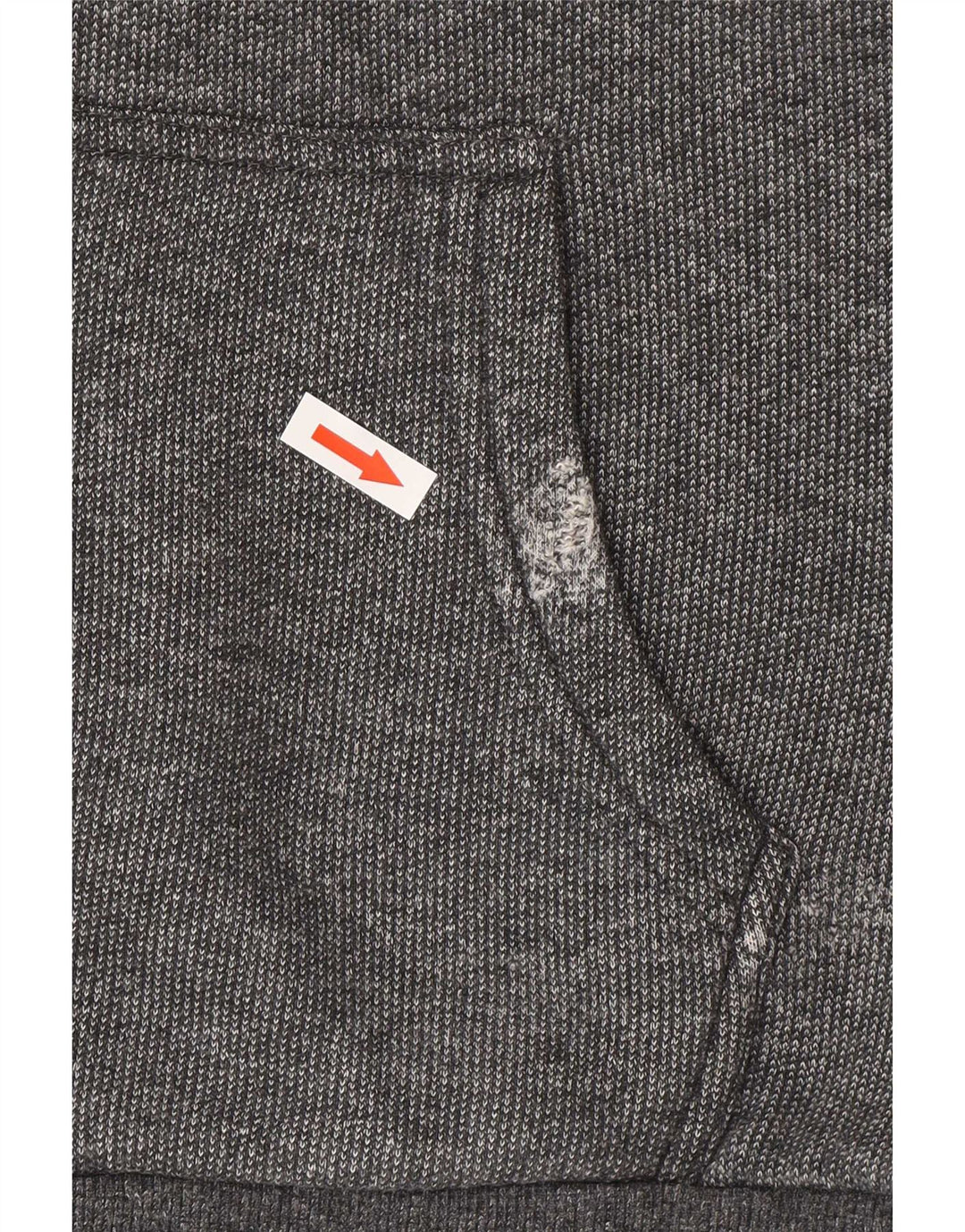 Suéter com capuz masculino Superdry XL cinza algodão