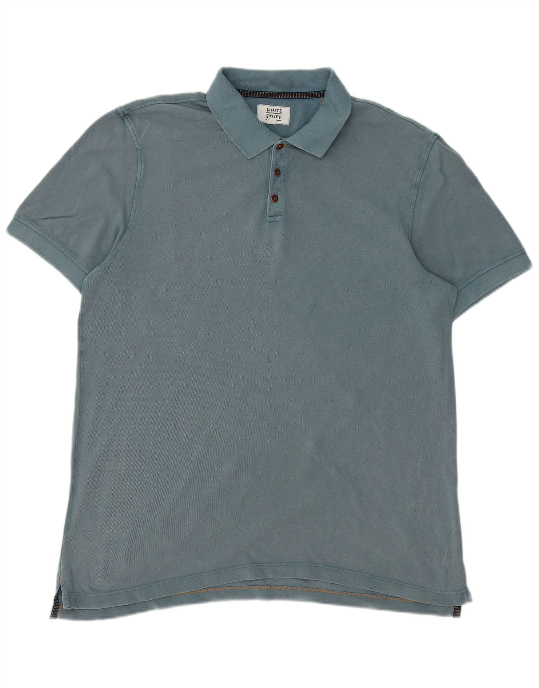 Camisa polo masculina WHITE STUFF XL algodão azul
