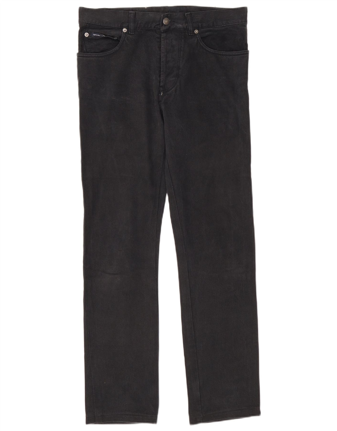 Calça jeans reta masculina Calvin Klein W32 L30 preta
