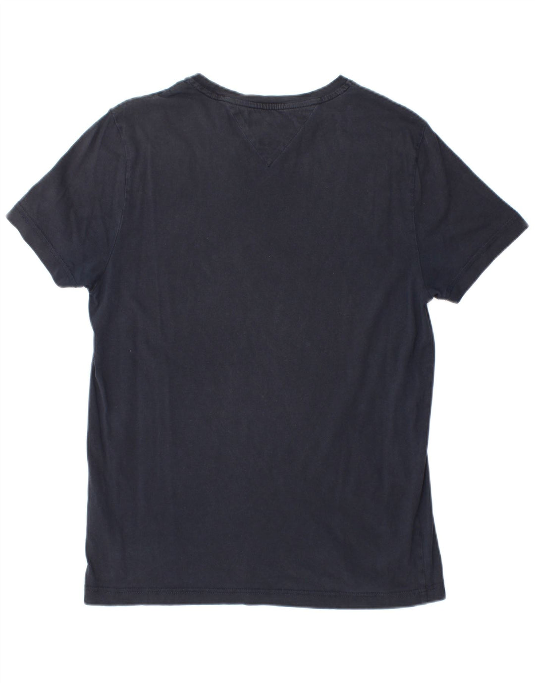 Tommy Hilfiger Camiseta masculina gráfica Top médio algodão azul marinho