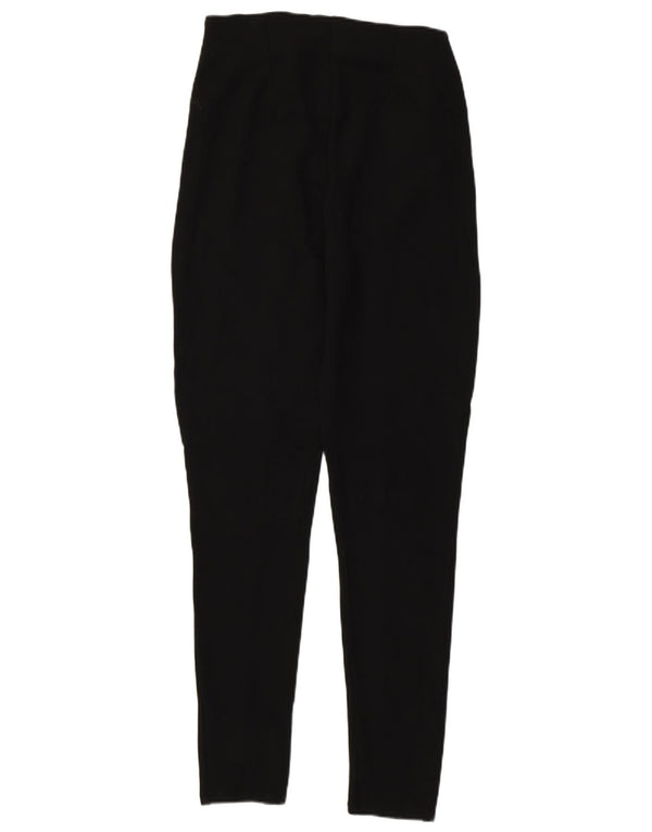 Zara Calça feminina skinny casual média W28 L27 preta viscose