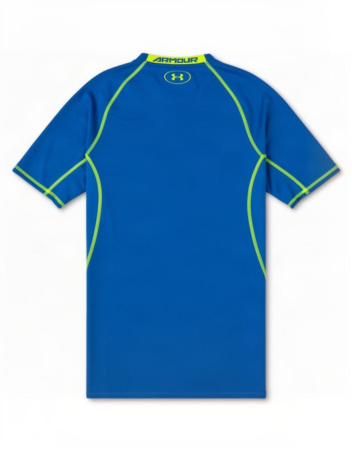Camiseta masculina Under Armour Heat Gear superior azul médio poliéster