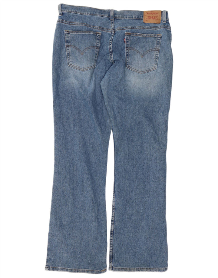 Calça jeans feminina Levi's 515 Bootcut US 16 2XL W36 L32 azul algodão